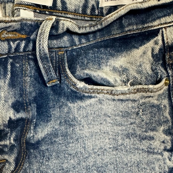 FRAME Le Nouveau Straight Raw Edge Lombard | Womens Straight - Picture 2 of 5